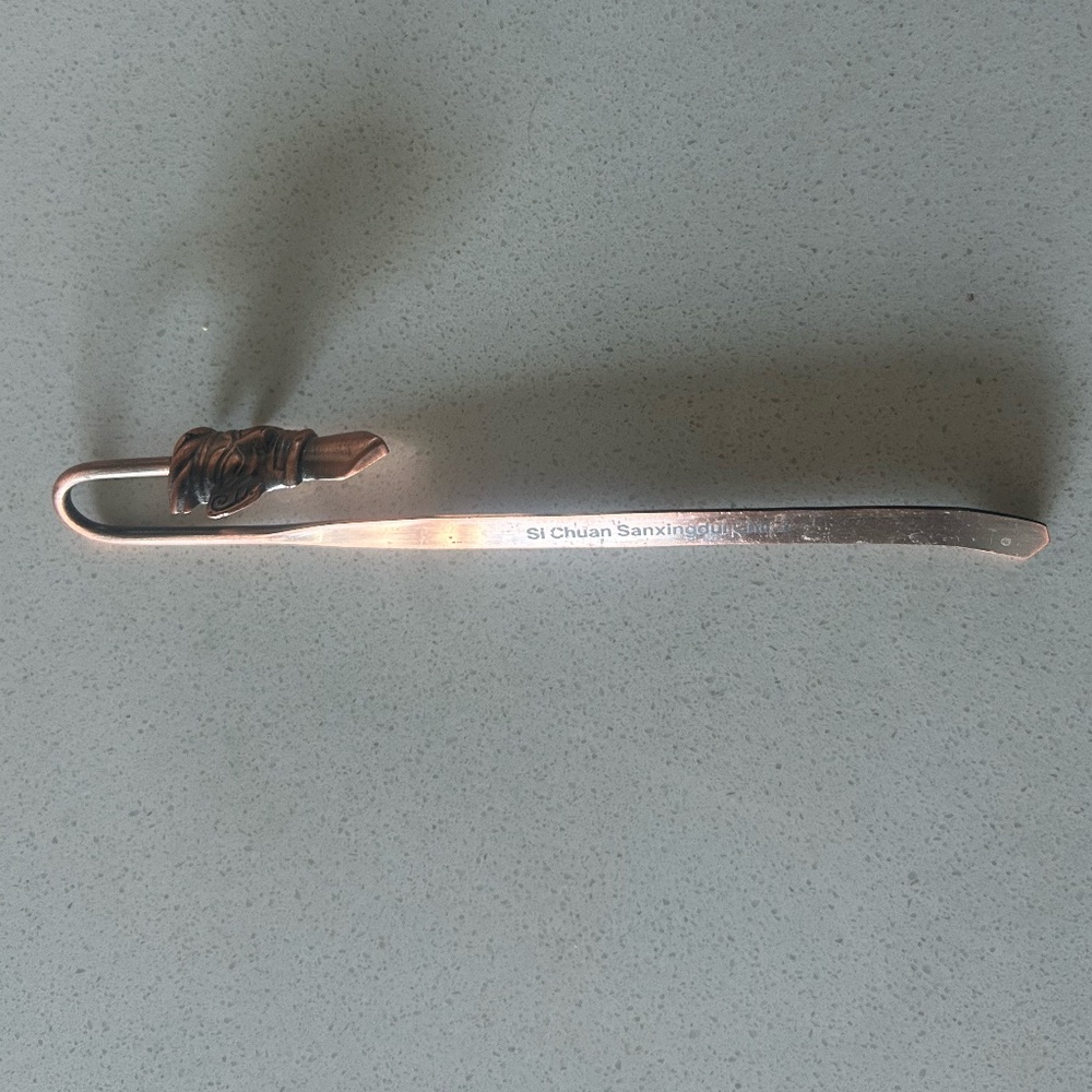 Chinese Mask Metal Ruyi Bookmark - Picture 4 of 6